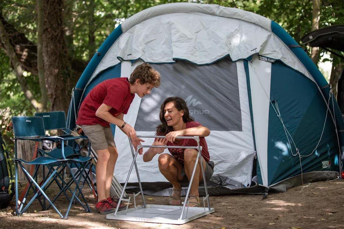 BLUE GREY Folding Table For Camping - Collapsible Table, No Color, medium