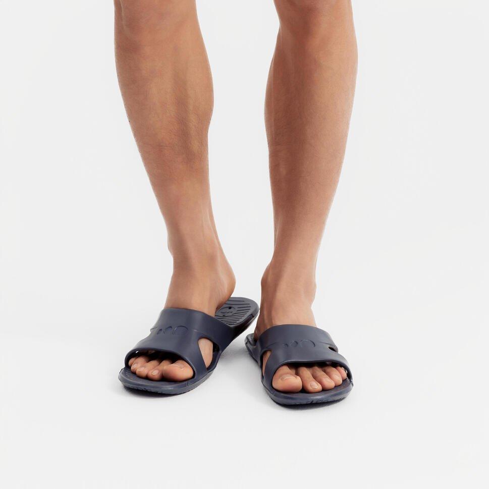 Men Pool Sandals - Basic Slap 100, Black, No Color, large image number 2