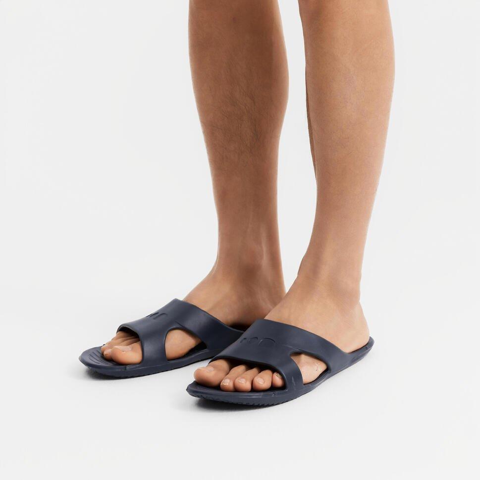 Men Pool Sandals - Basic Slap 100, Black, No Color, large image number 3