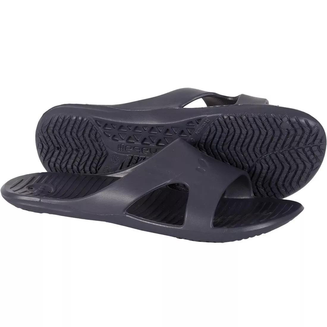 Men Pool Sandals - Basic Slap 100, Black, No Color, large image number 6