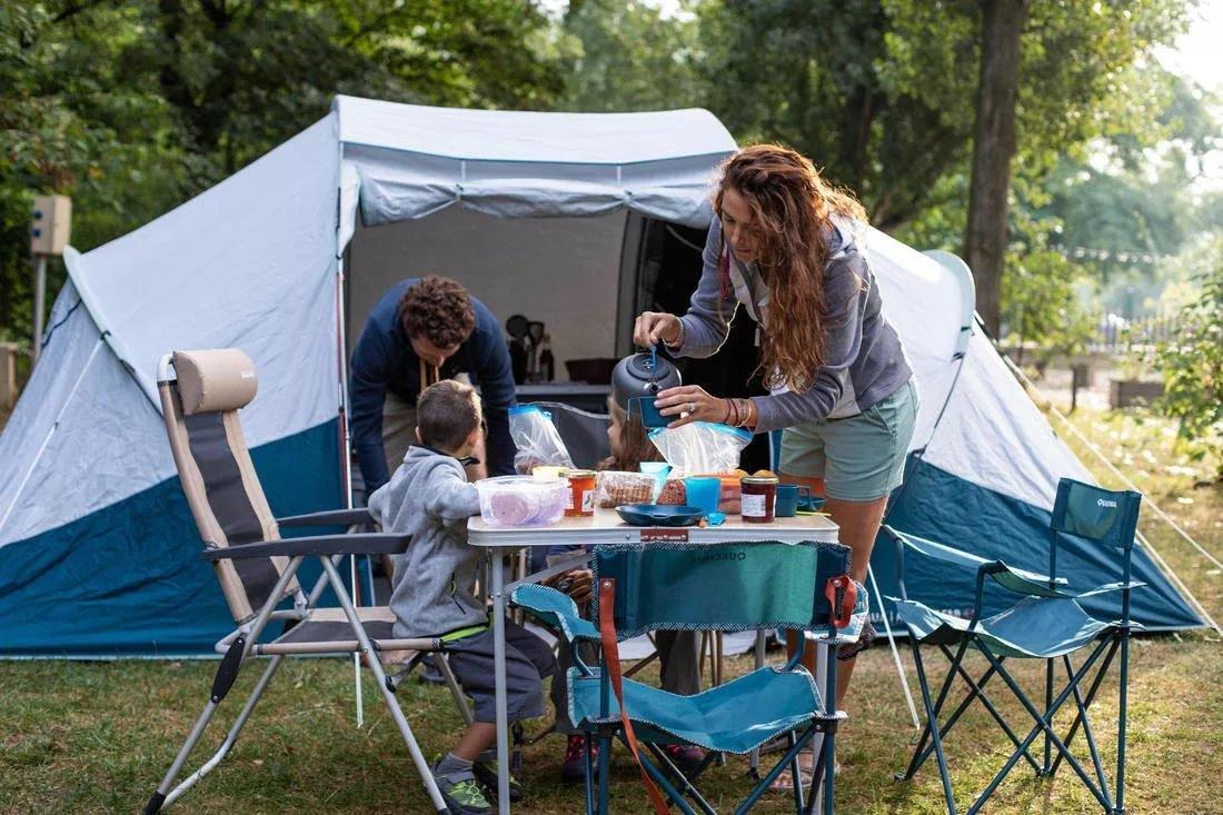 DEFAULT FOLDING CAMPING TABLE - 4 PEOPLE, No Color, large image number 2