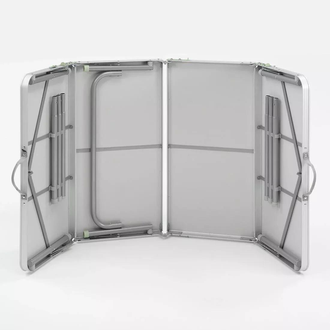 Large Folding Camping Table &ndash; 6 To 8 People, Silver, No Color, large image number 4