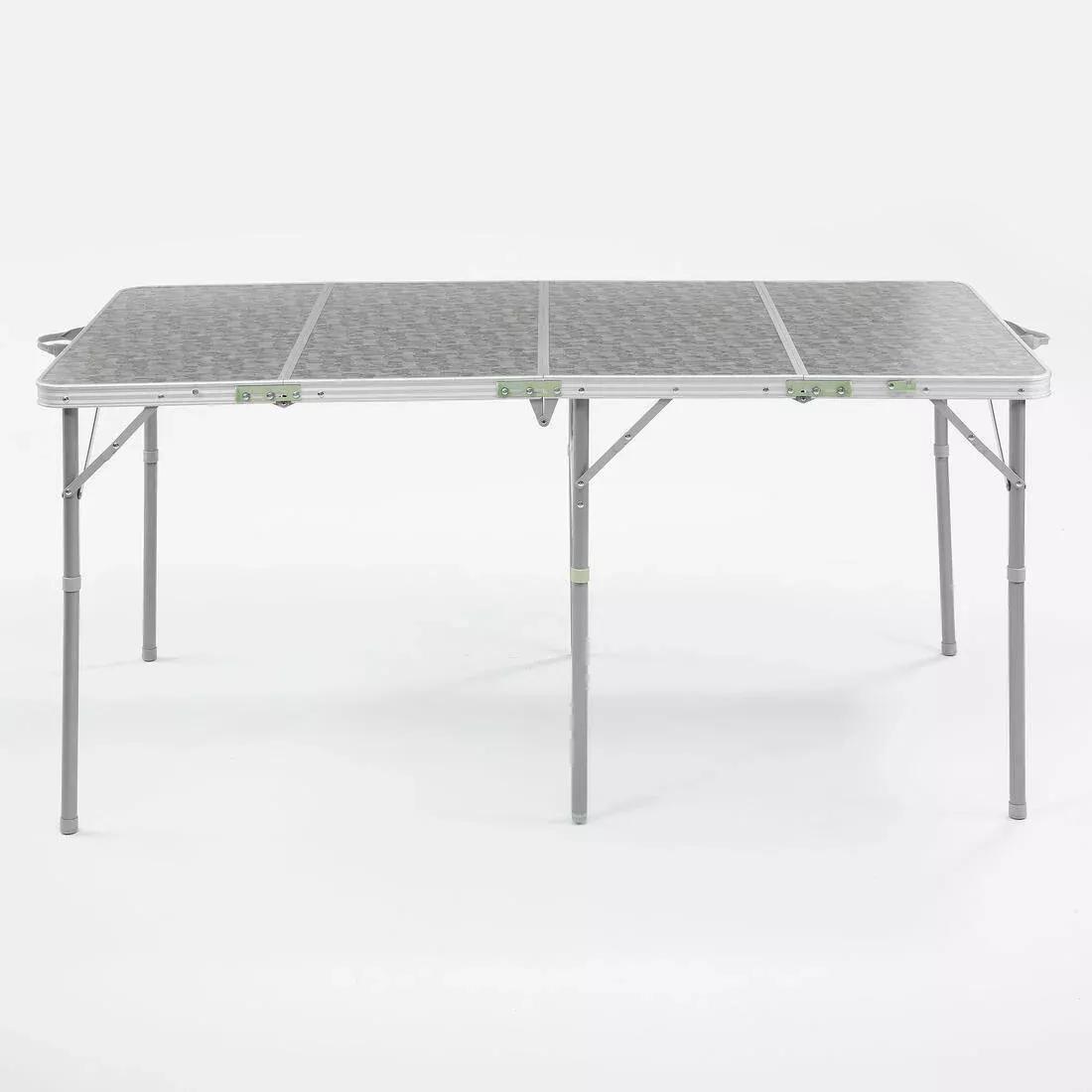 Large Folding Camping Table &ndash; 6 To 8 People, Silver, No Color, large image number 6