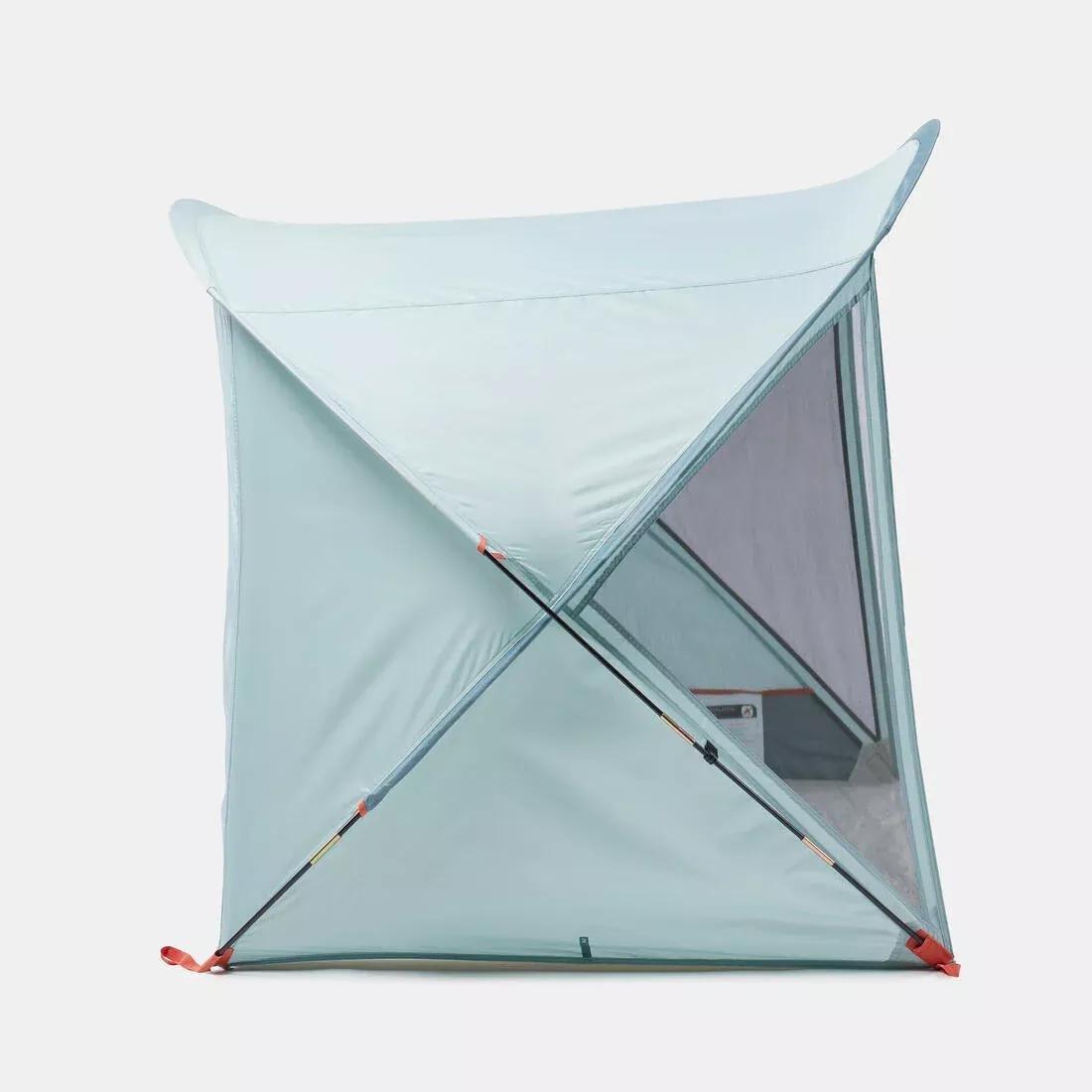 Camping Shelter with Poles - 4 person - Arpenaz 4P, Green, No Color, large image number 3