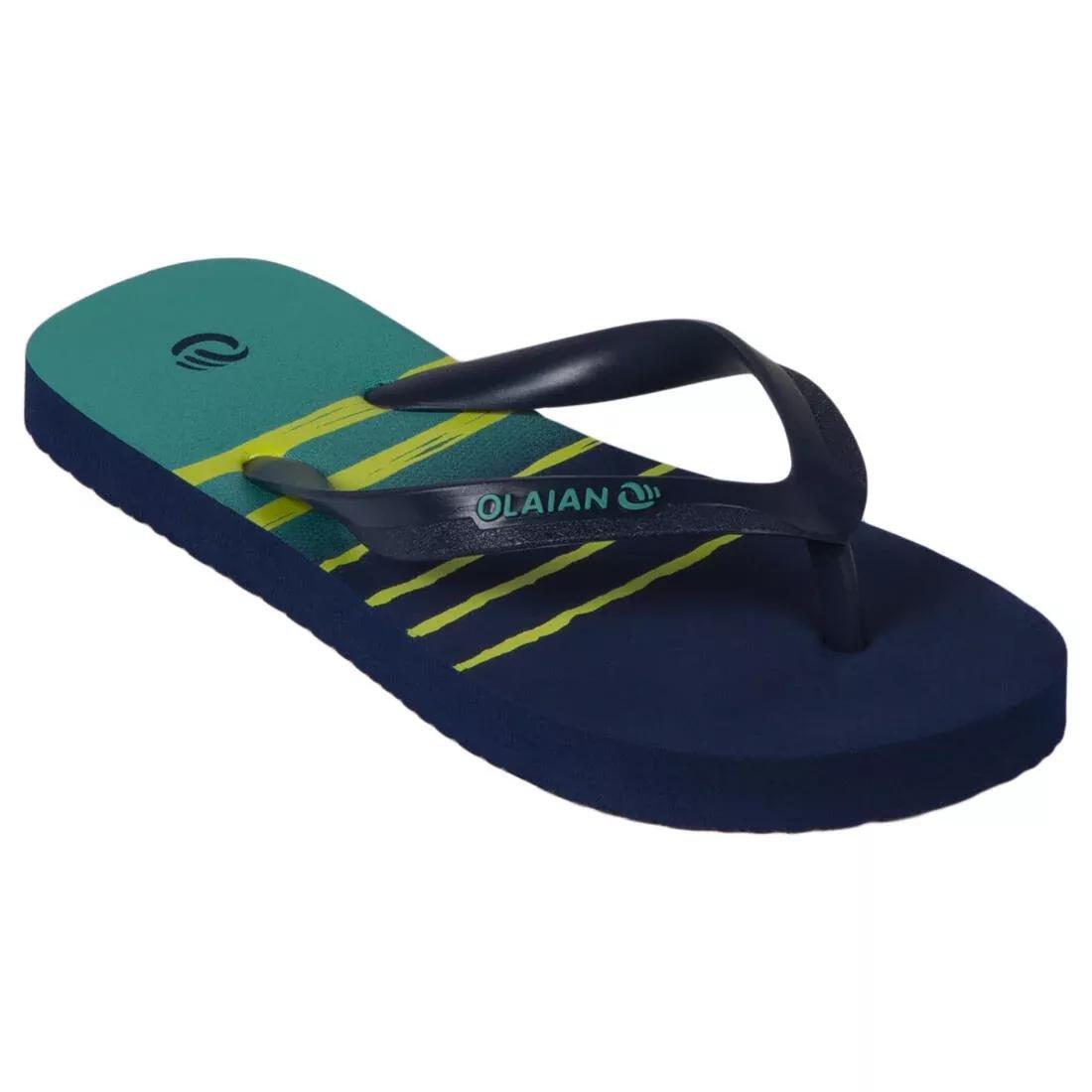 Boys' Flip-Flops - 120 - Words, galaxy blue, , medium