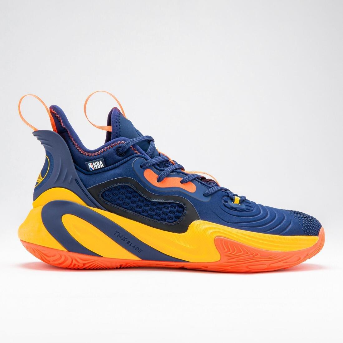 Orange blue and shop white basketball shoes