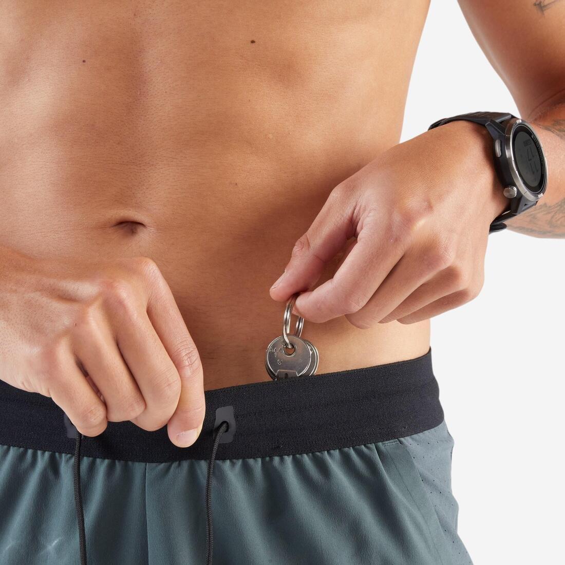 Men Running Shorts - Kiprun Run 500 Dry, Black, No Color, large image number 1