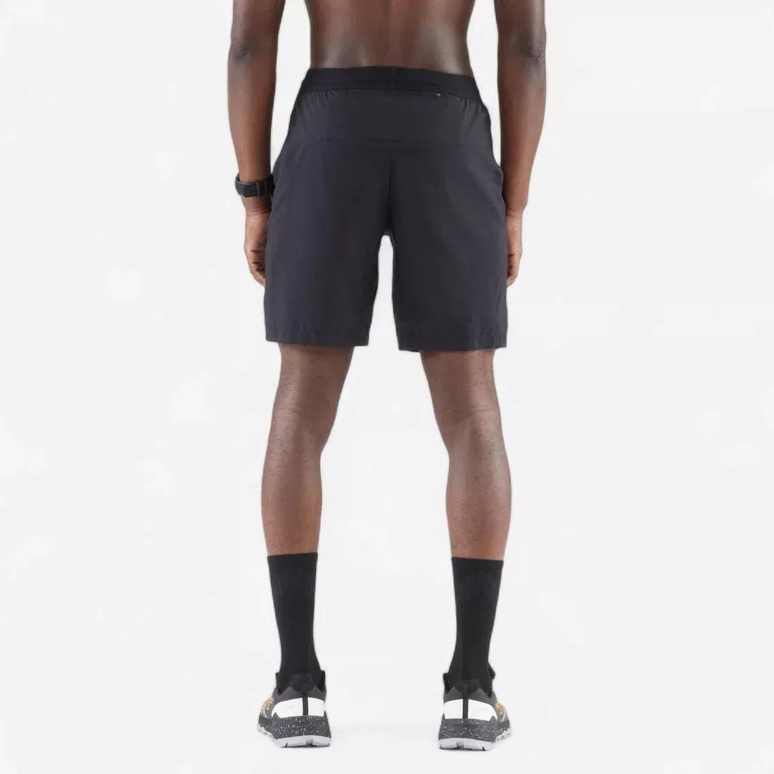 Men Running Shorts - Kiprun Run 500 Dry, Black, No Color, large image number 3