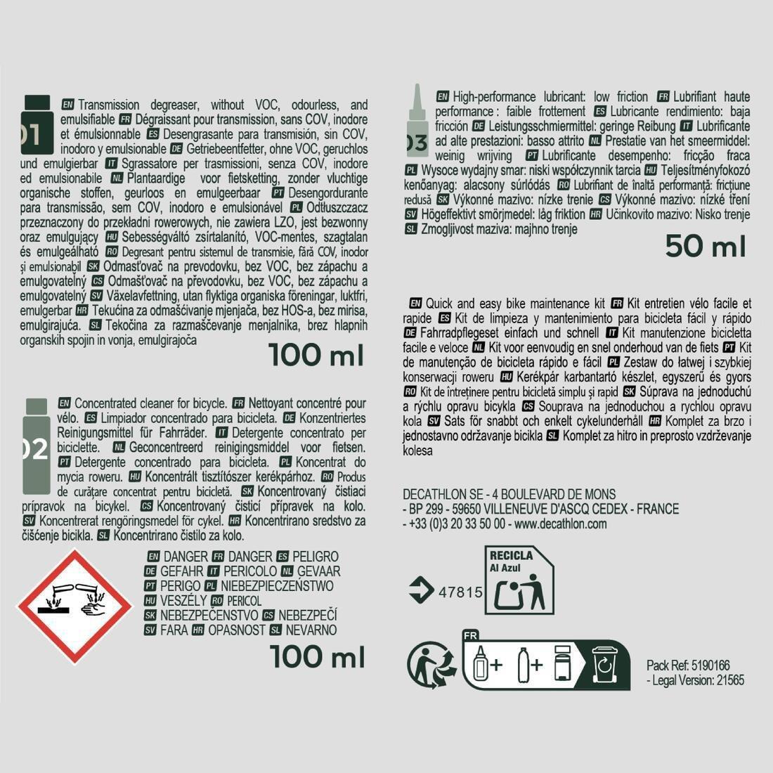 Bike Maintenance And Cleaning Kit, No Color, large image number 5