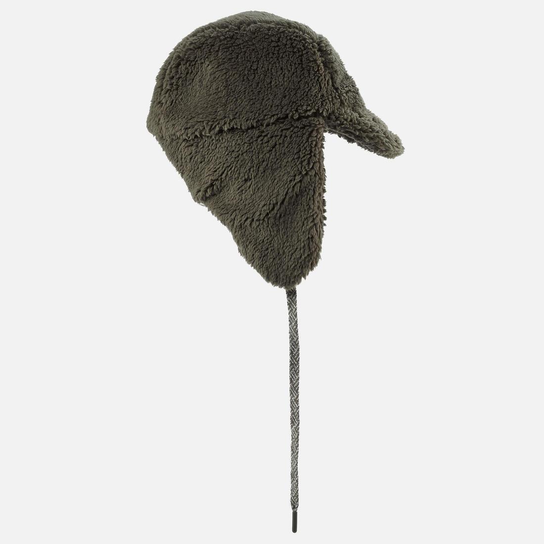 KID'S PLUSH HAT HAT - KHAKI, ash khaki green, 5401_000, large image number 2