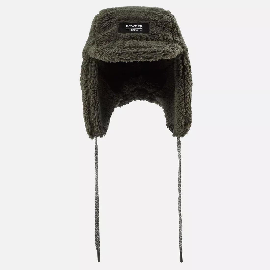 KID'S PLUSH HAT HAT - KHAKI, ash khaki green, 5401_000, large image number 3