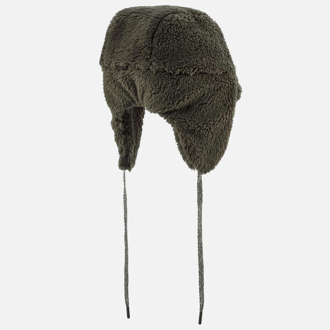 KID'S PLUSH HAT HAT - KHAKI, ash khaki green, 5401_000, large image number 4