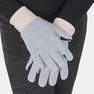 QUECHUA - Kids Fleece Hiking Gloves - Sh100 X-Warm - 6 -14 Years, Grey