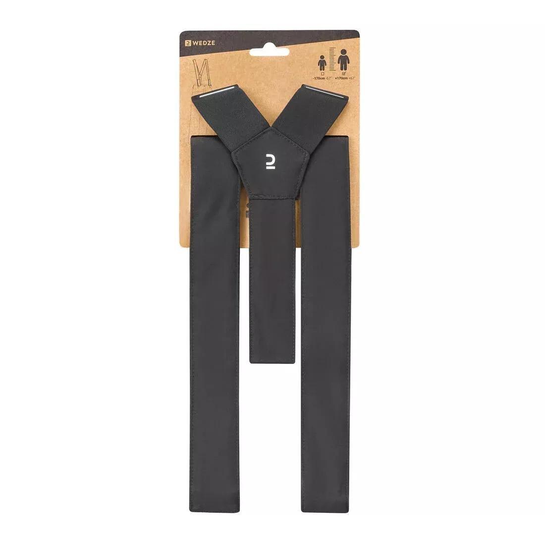 Unisex ski straps for Wedze ski and snowboard trousers, No Color, large image number 0