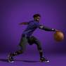 TARMAK - Men Basketball 3/4 Leggings - 500 Nba Los Angeles Lakers, Black