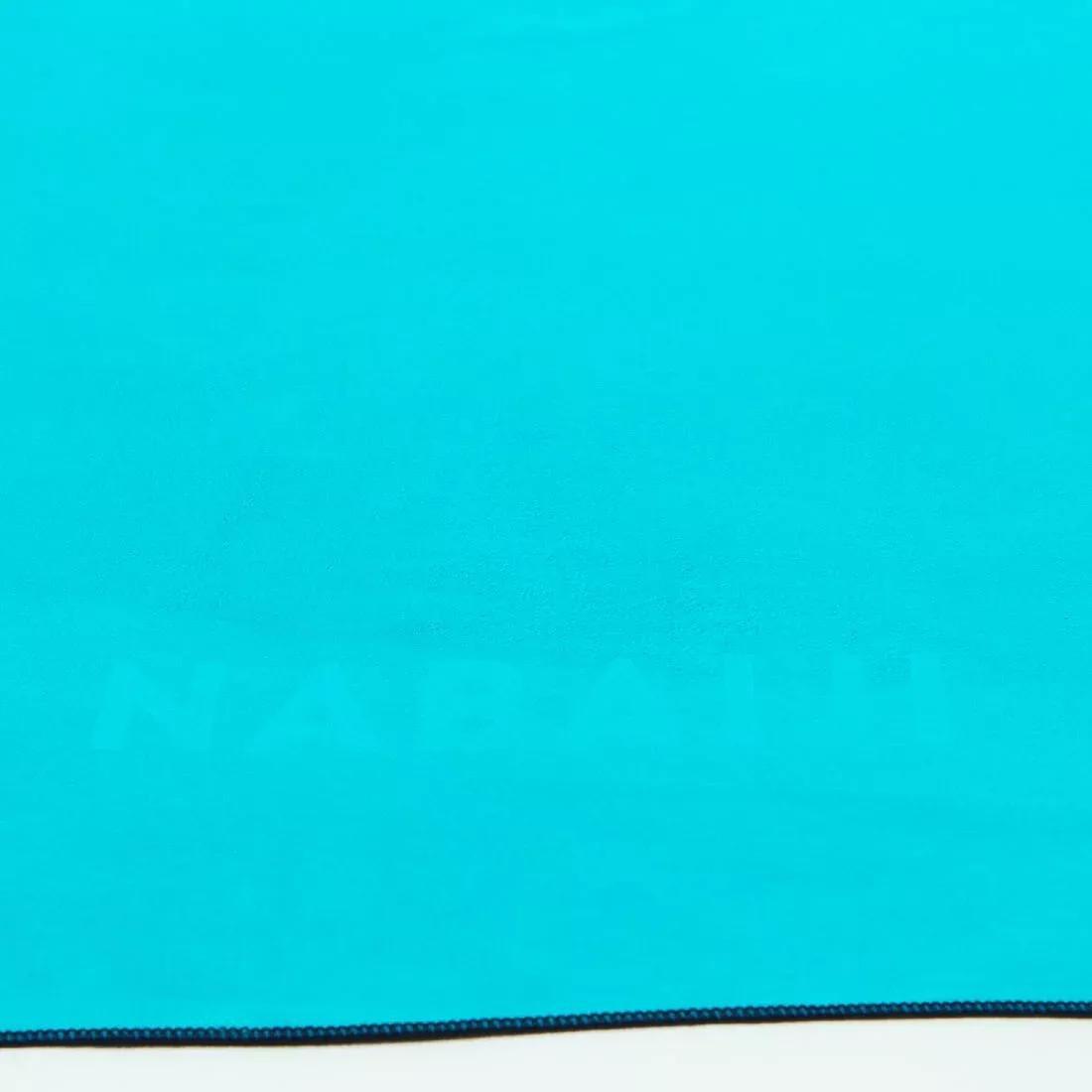 Microfibre Swimming Towel Size L 80 X 130 Cm Double-Sided Blue/Green, Teal Green, No Color, large image number 4