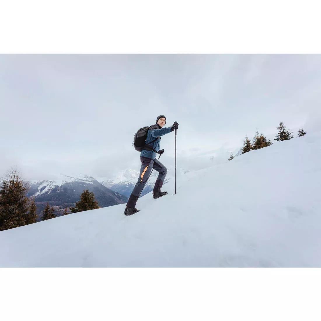 Men Warm And Water-Repellent Hiking Trousers - SH500, Grey, No Color, large image number 6