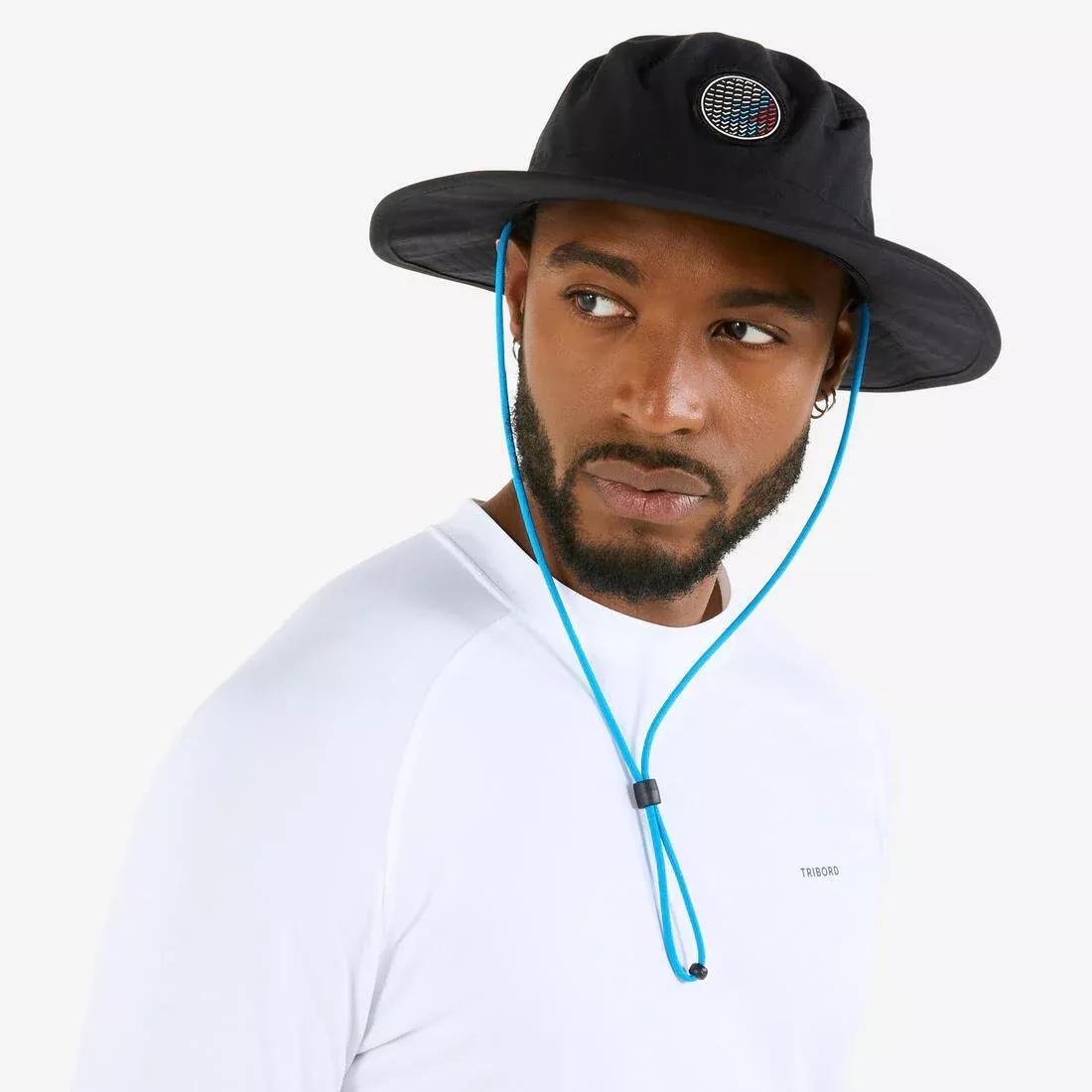 BLACK Adults' Sailing Boat Hat 500, , large image number 0