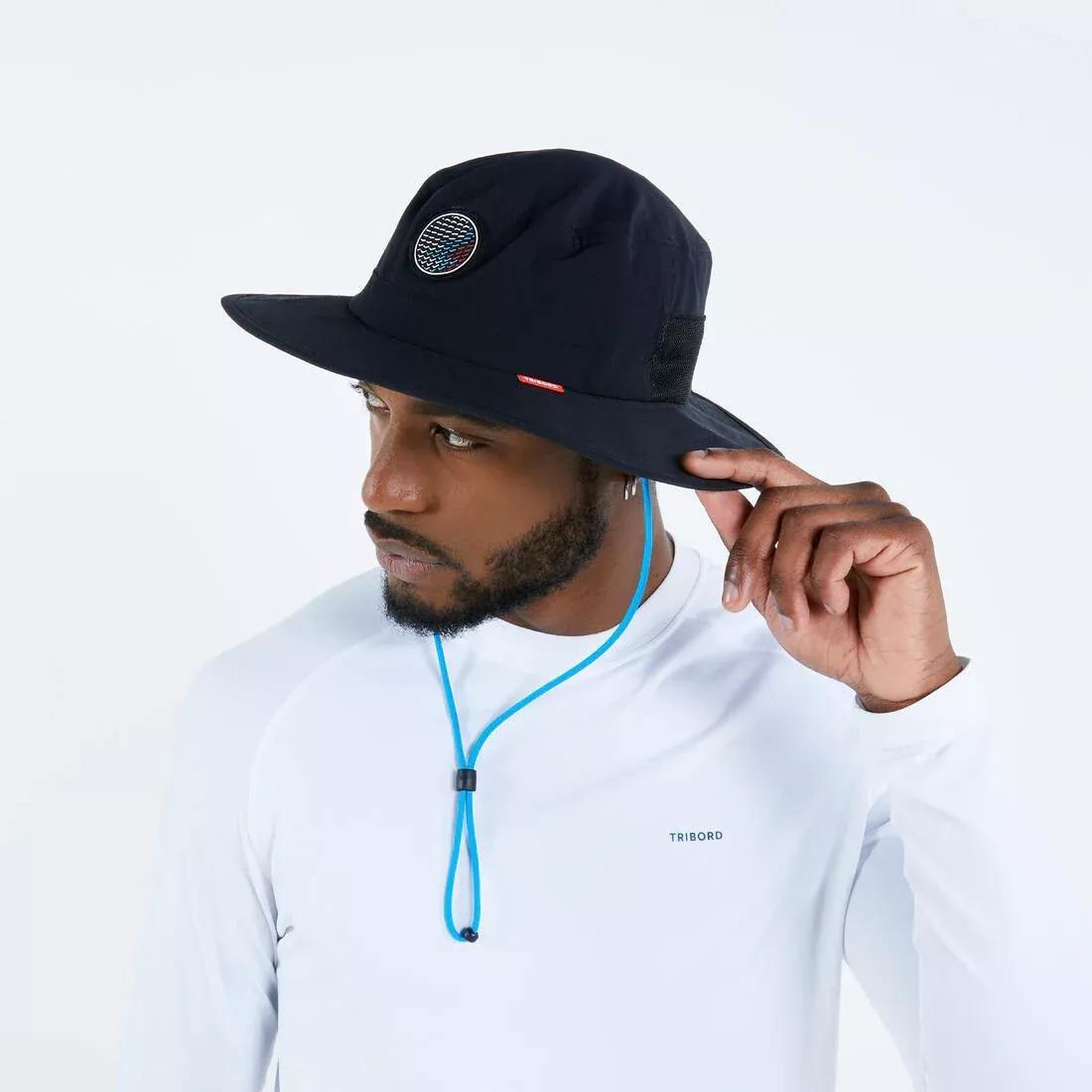 BLACK Adults' Sailing Boat Hat 500, , large image number 1