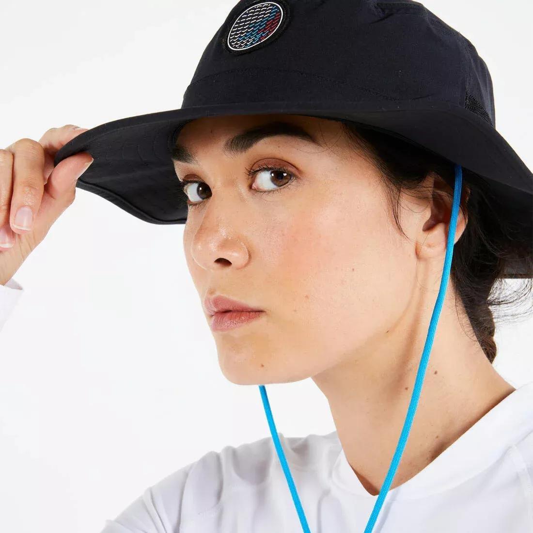 BLACK Adults' Sailing Boat Hat 500, , large image number 4