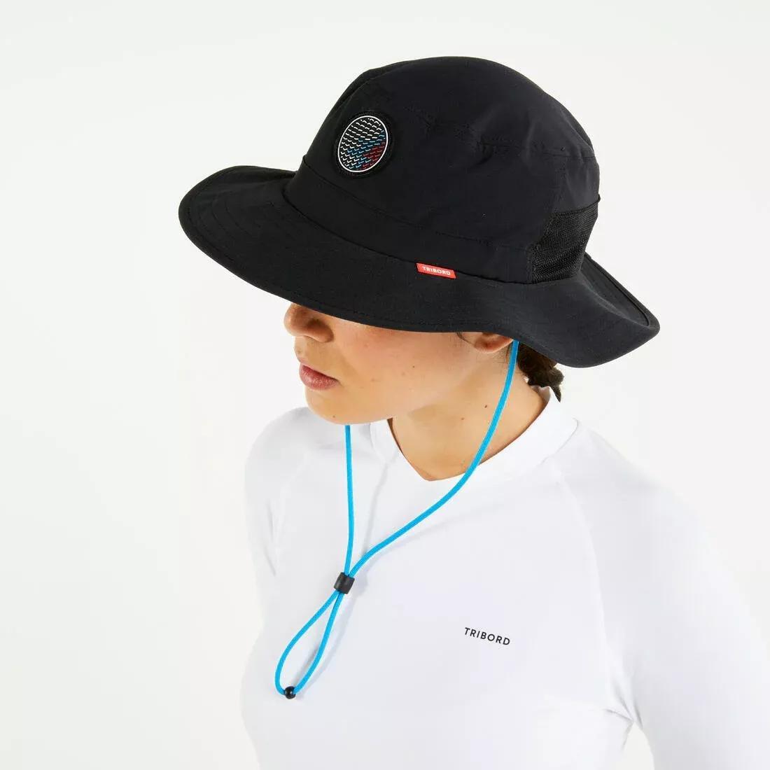 BLACK Adults' Sailing Boat Hat 500, , large image number 5