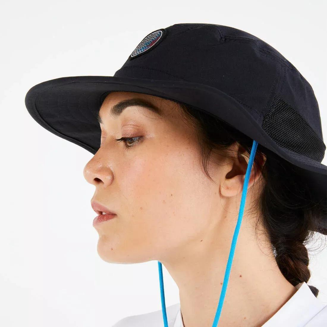 BLACK Adults' Sailing Boat Hat 500, , large image number 6