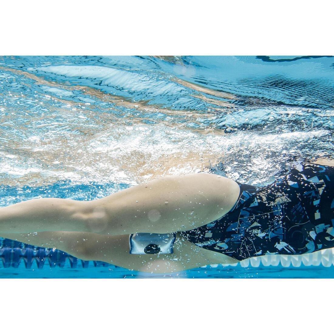 Swimming pull buoy compact inflatable - 500, Blue, No Color, large image number 5