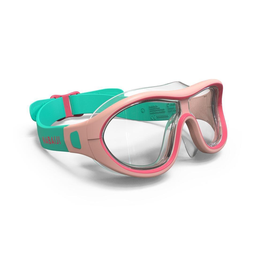 Kids Swimdow 100 Swimming Goggles, Blue, No Color, large image number 0