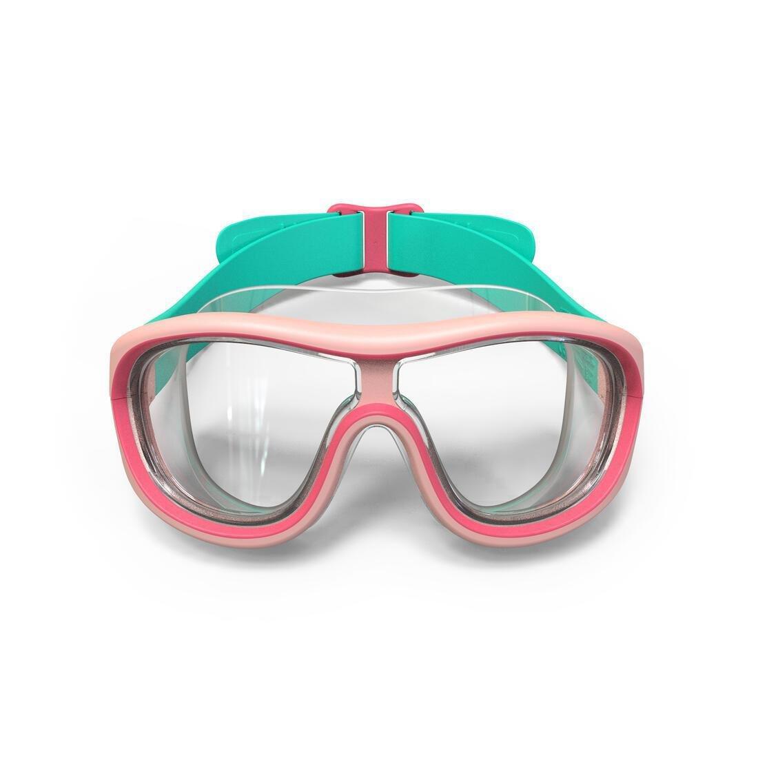 Kids Swimdow 100 Swimming Goggles, Blue, No Color, large image number 2