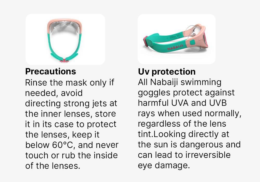 Kids Swimdow 100 Swimming Goggles, Blue, No Color, medium