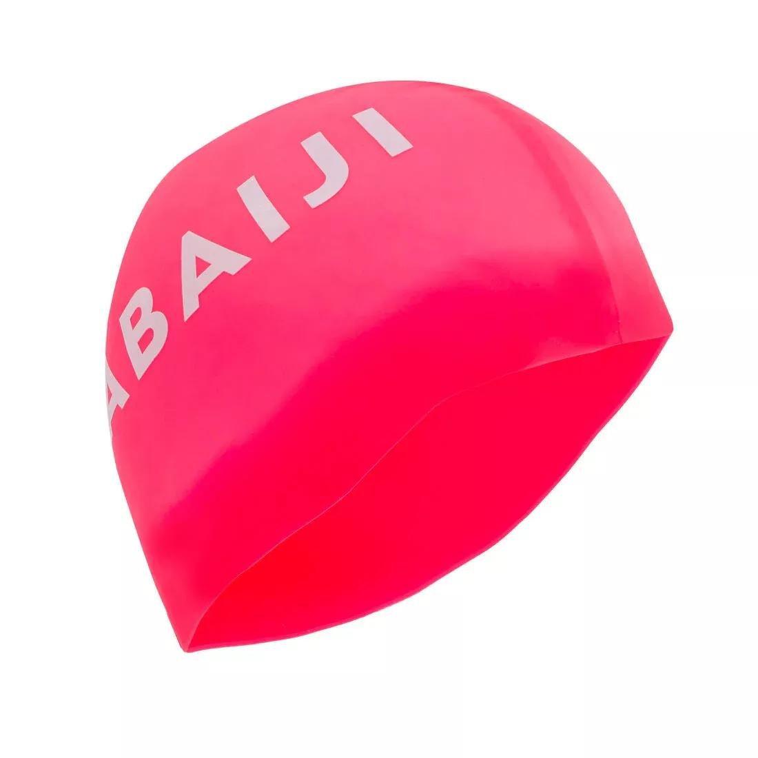 FLUO ULTRA PINK Silicone Swim Cap, No Color, large image number 2