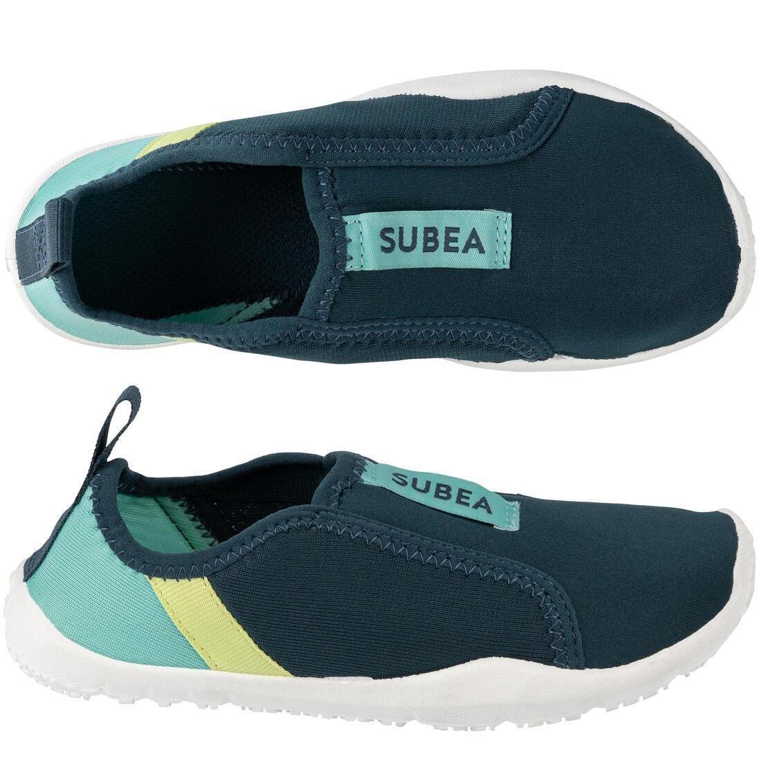 Kids Unisex Elasticated Aquashoes - 120 Beach Party, Blue, , large image number 1