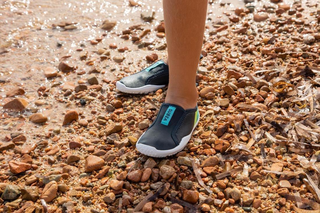 Kids Unisex Elasticated Aquashoes - 120 Beach Party, Blue, No Color, large image number 13