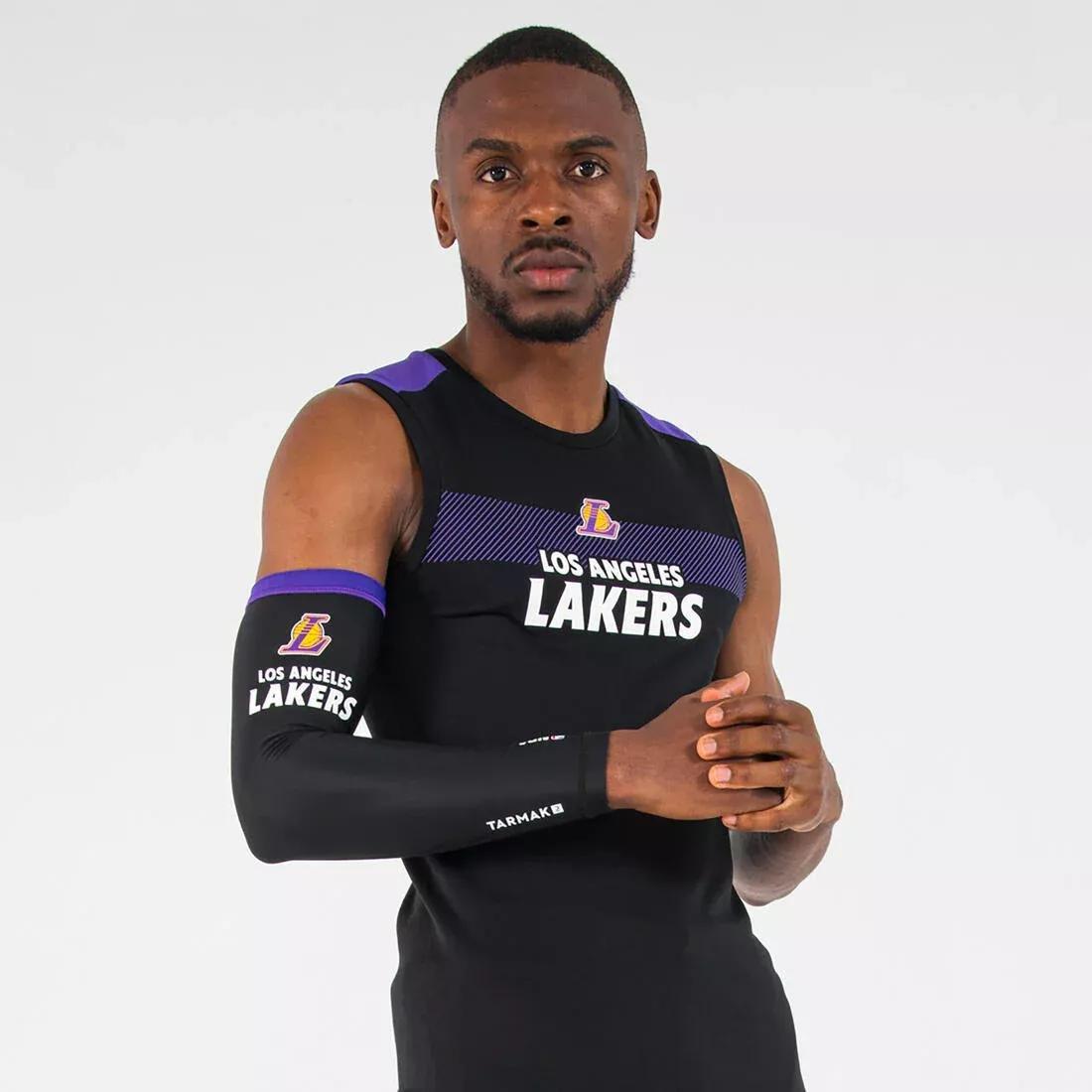 Men Basketball Sleeve E500 - Nba Los Angeles Lakers, Black, , large image number 0