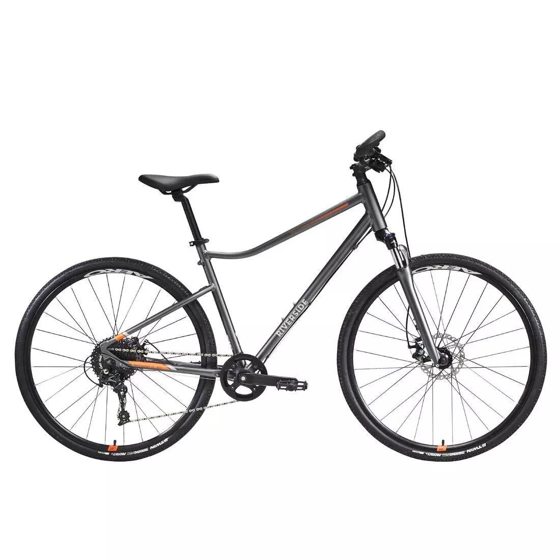 Hybrid Bike Riverside 700, Grey, No Color, medium