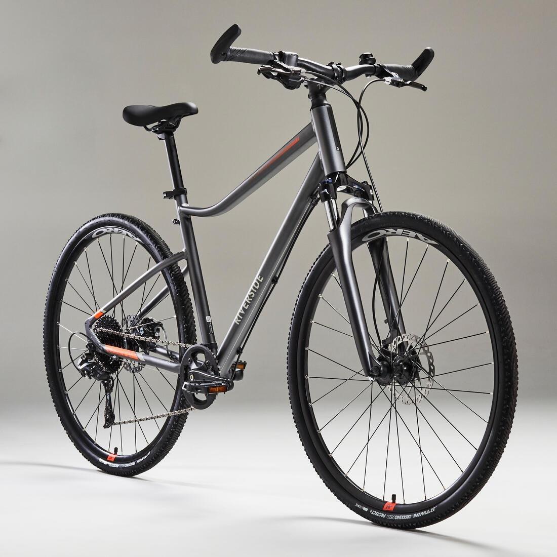 Hybrid Bike Riverside 700, Grey, No Color, medium