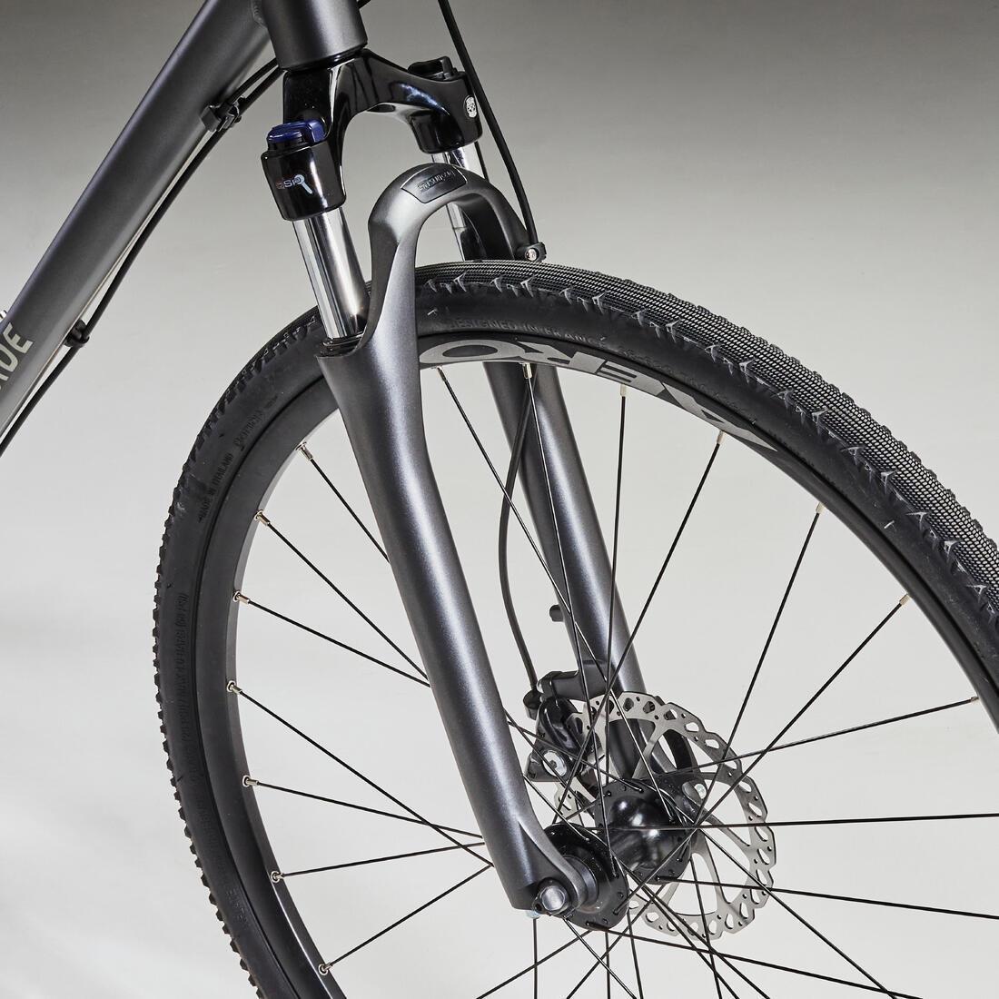 Hybrid Bike Riverside 700, Grey, No Color, medium