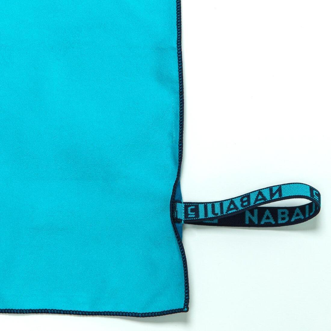 Microfibre Towel For Swimming Size M 60 X 80 Cm Double-Sided, Green, No Color, large image number 2