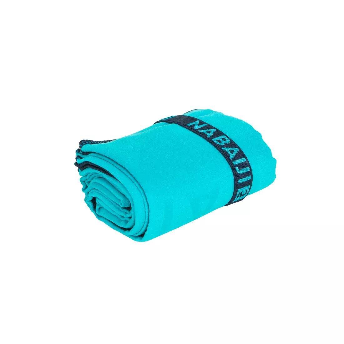 Microfibre Towel For Swimming Size M 60 X 80 Cm Double-Sided, Green, No Color, large image number 4