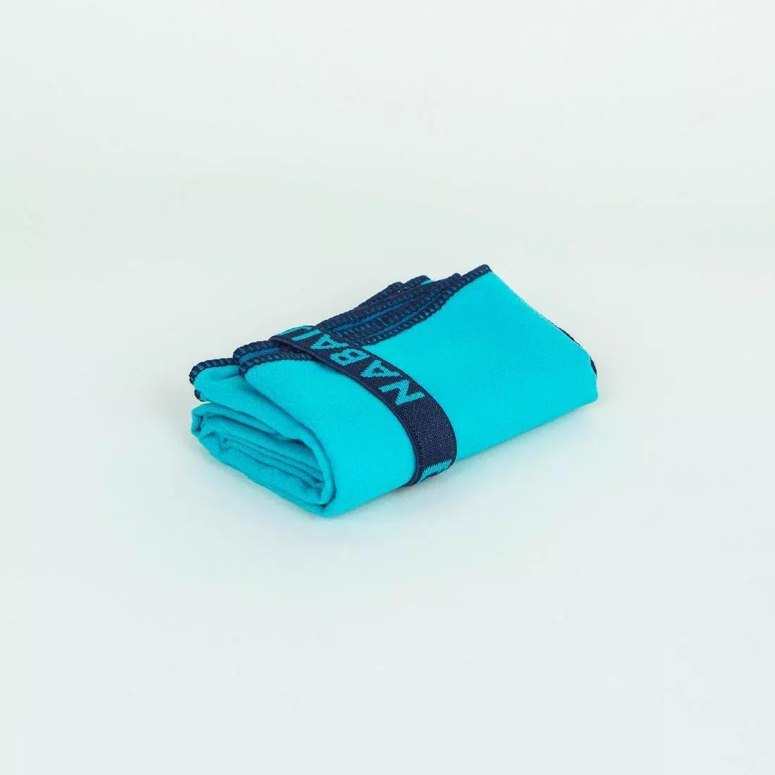 Swimming Microfibre Towel - Size S 39 X 55 Cm, blue, No Color, large image number 3