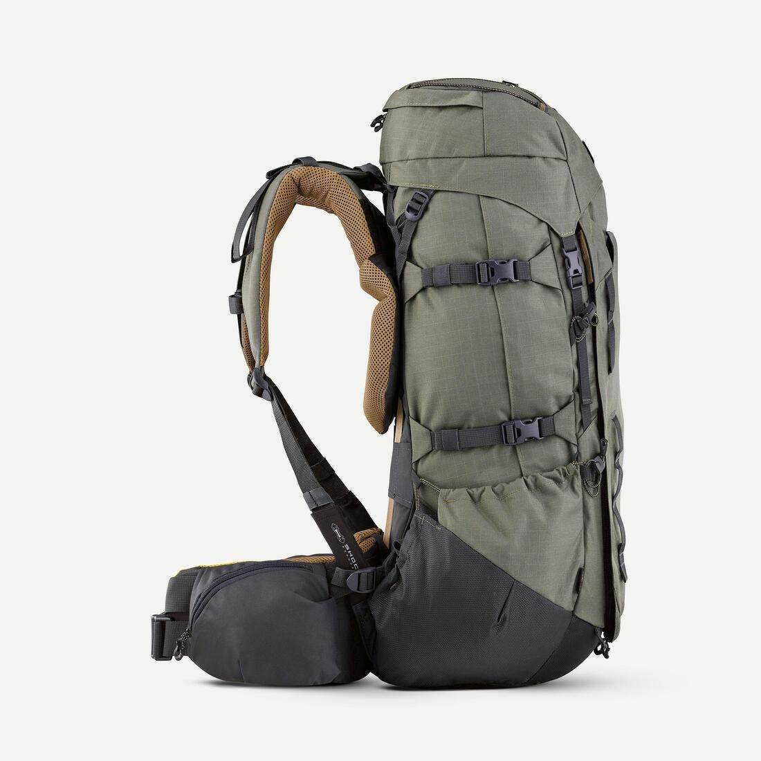 Men trekking backpack 50+10L - MT900 Symbium, Khaki, No Color, large image number 4