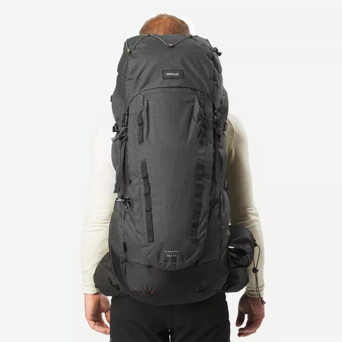 Men Trekking 70+10L Backpack - Mt900 Symbium, Grey, No Color, medium