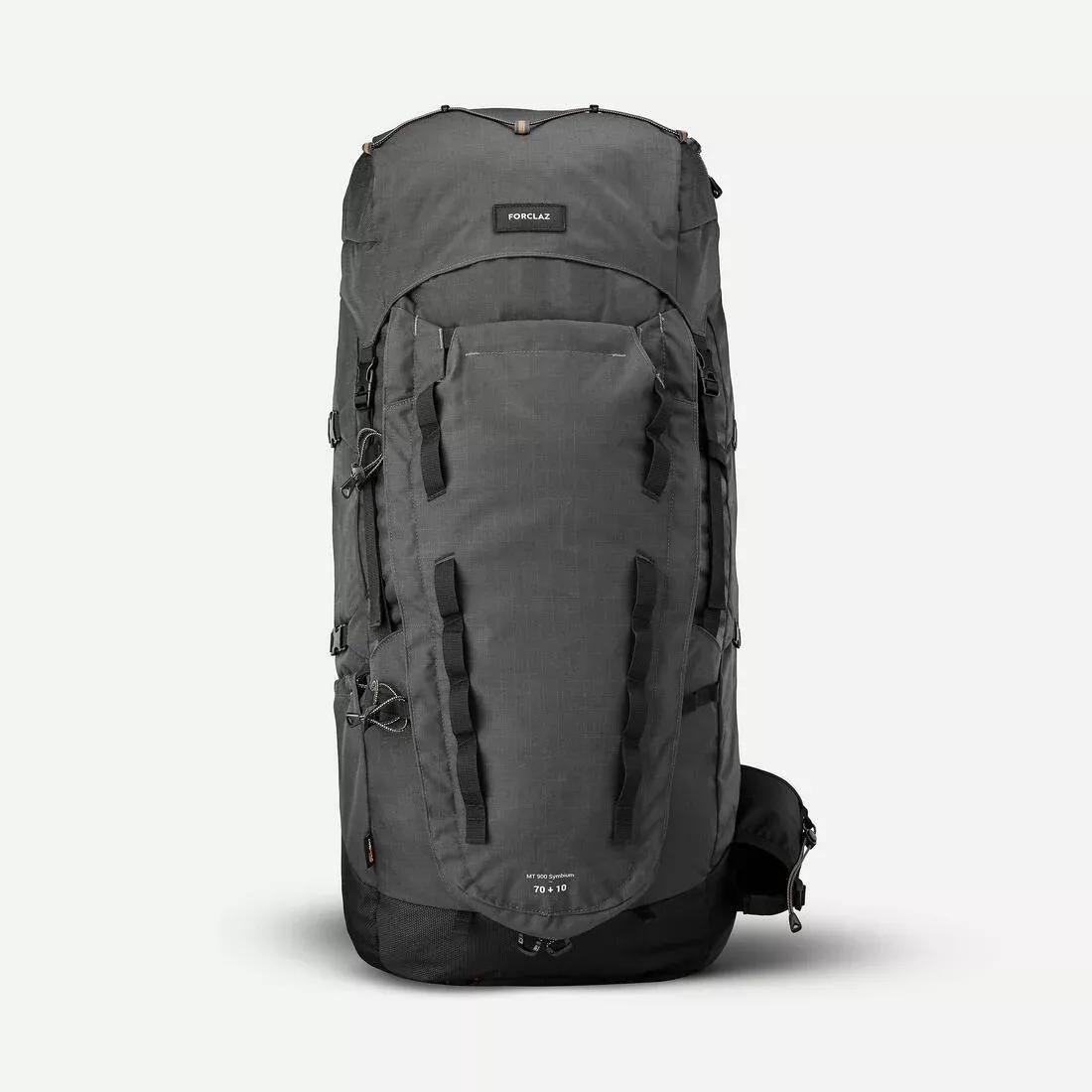 Men Trekking 70+10L Backpack - Mt900 Symbium, Grey, No Color, large image number 1