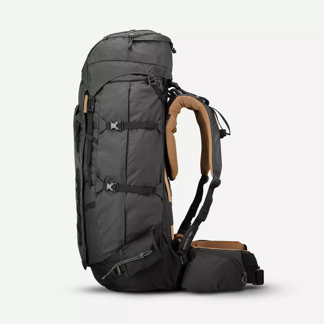 Men Trekking 70+10L Backpack - Mt900 Symbium, Grey, No Color, large image number 2