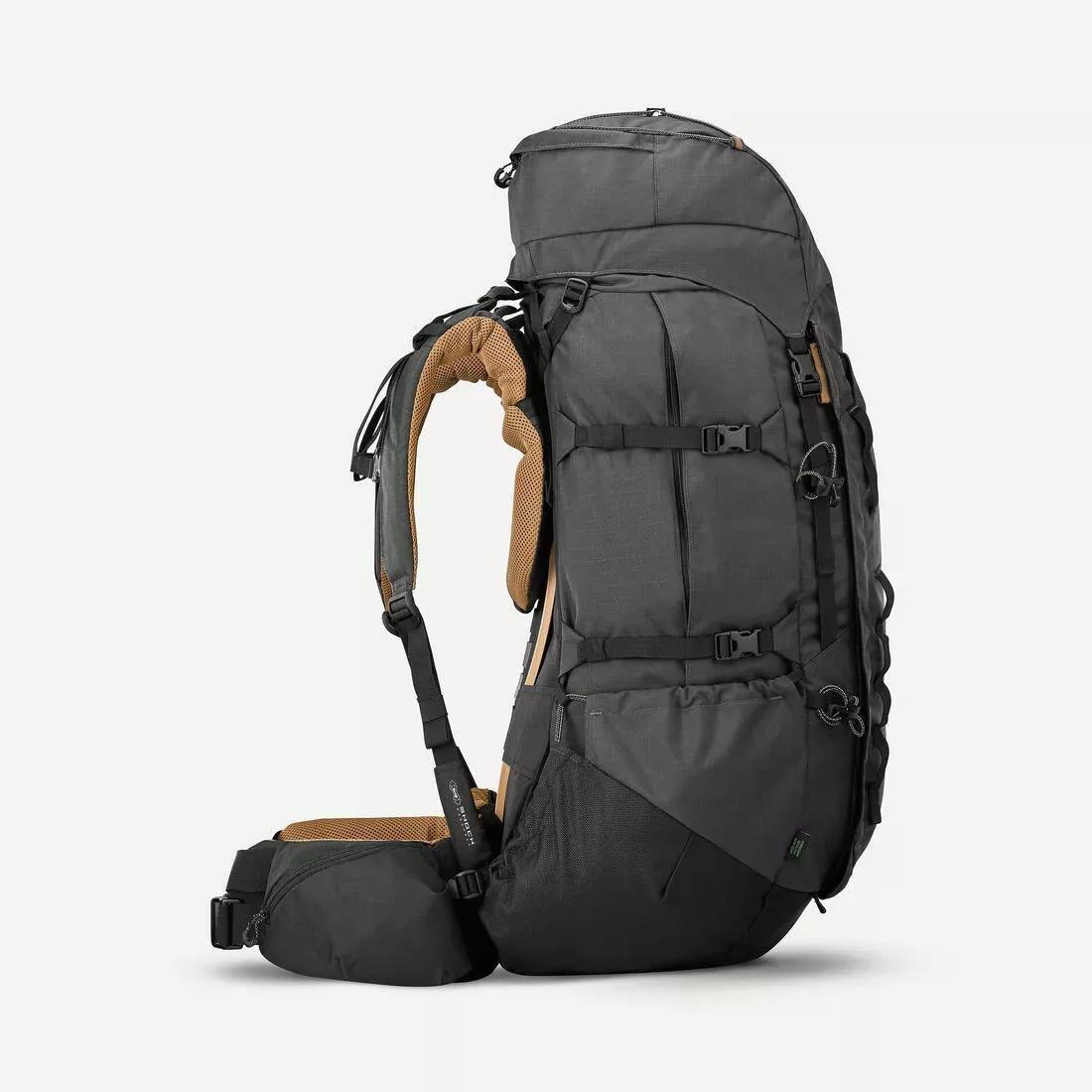 Men Trekking 70+10L Backpack - Mt900 Symbium, Grey, No Color, large image number 4