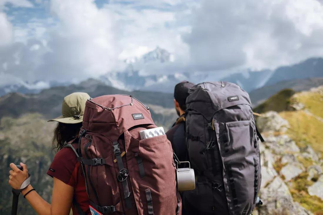 Men Trekking 70+10L Backpack - Mt900 Symbium, Grey, No Color, medium