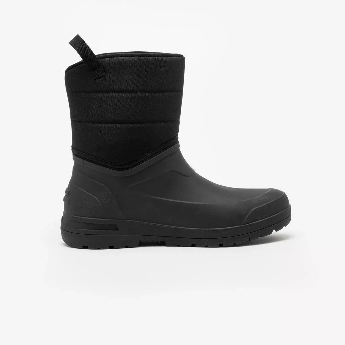 Men Waterproof Snow Boots - SH100, Black, No Color, large image number 1