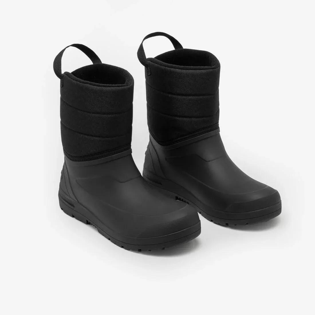 Men Waterproof Snow Boots - SH100, Black, No Color, large image number 3