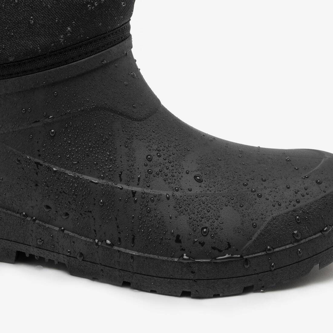 Men Waterproof Snow Boots - SH100, Black, No Color, large image number 6