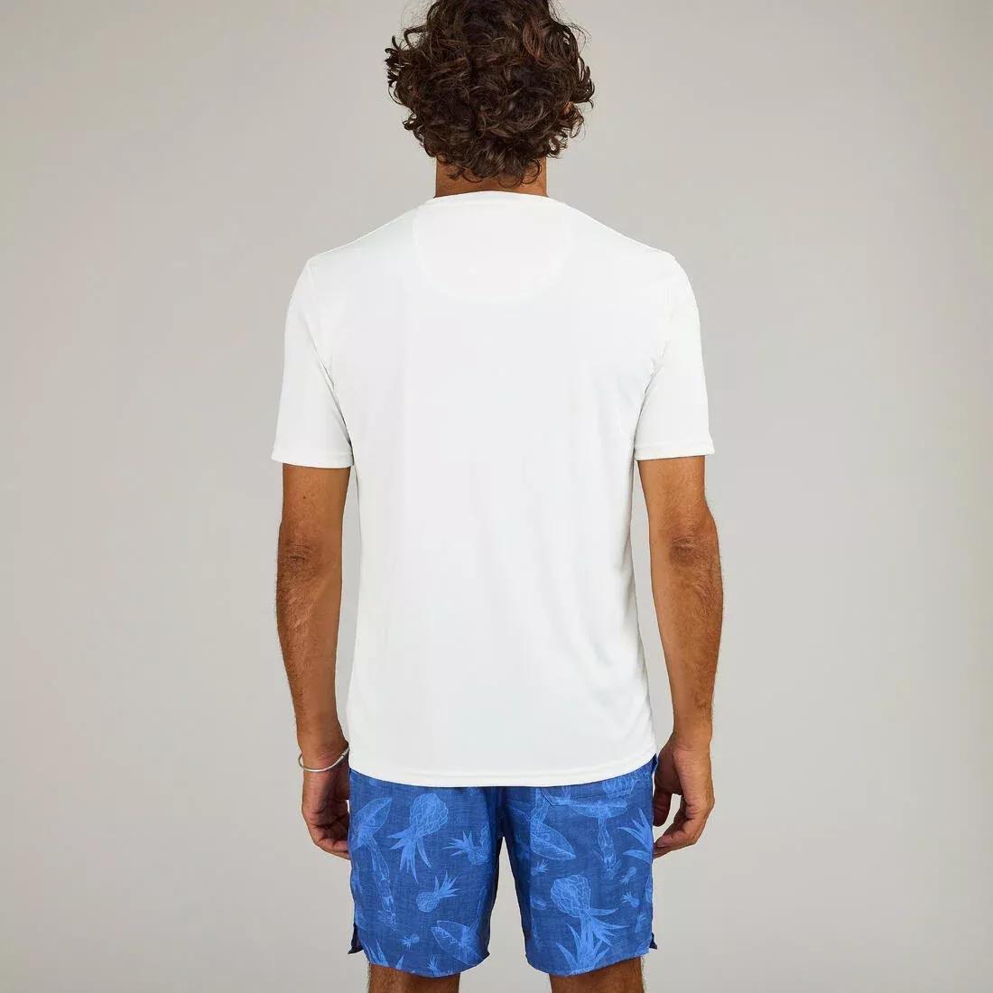 Men Surfing Short-Sleeve Anti-Uv Water T-Shirt, Brown, , large image number 3